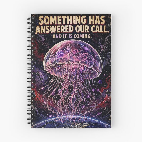 Item preview, Cosmic jellyfish descending from the depths of outer space toward Earth designed and sold by DibujandoPorfa.