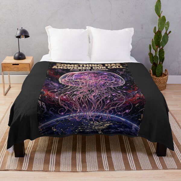 Item preview, Cosmic jellyfish descending from the depths of outer space toward Earth designed and sold by DibujandoPorfa.