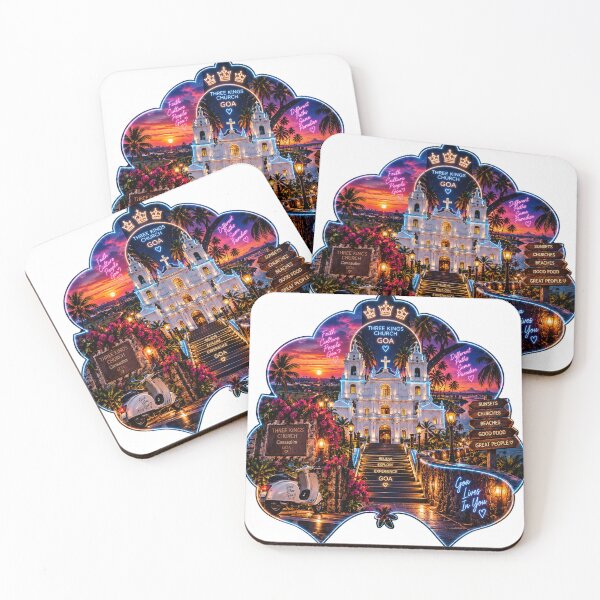 Item preview, Three Kings Church Cansaulim • Faith Culture Goa • Different Paths Same Paradise designed and sold by Goanheartprints.