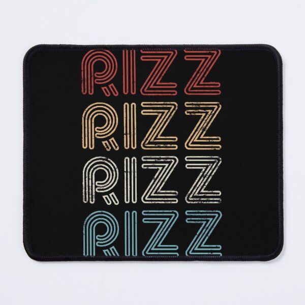 Item preview, Retro Typography Rizz Slang Outline Font Pattern designed and sold by DarleneBauch.