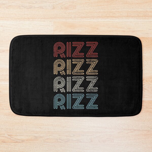Item preview, Retro Typography Rizz Slang Outline Font Pattern designed and sold by DarleneBauch.