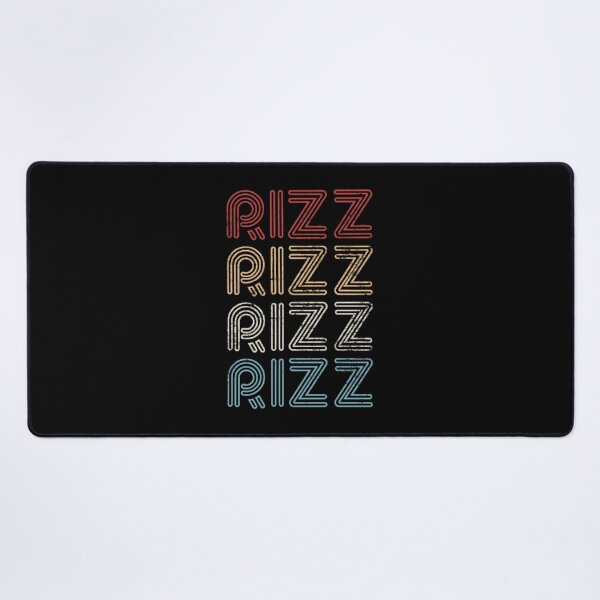Item preview, Retro Typography Rizz Slang Outline Font Pattern designed and sold by DarleneBauch.