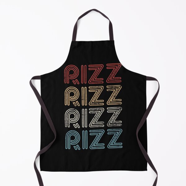 Item preview, Retro Typography Rizz Slang Outline Font Pattern designed and sold by DarleneBauch.