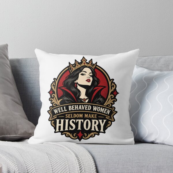 Item preview, Well Behaved Women Seldom Make History Inspirational Feminist Quote Design designed and sold by artsyprintslab.