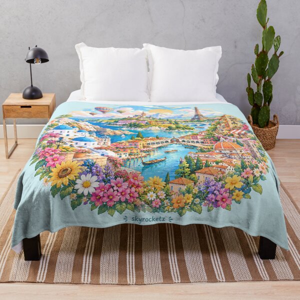 Item preview, European Landmarks Travel Paradise Circle designed and sold by Skyrocketz.