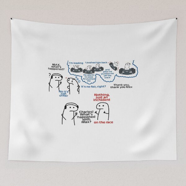Item preview, Max What's Happened Racing Meme designed and sold by EMRYOBERTSON.