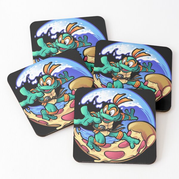 Item preview, Funny Cartoon Turtle Surfing On Pizza Wave Graphic designed and sold by DarleneBauch.
