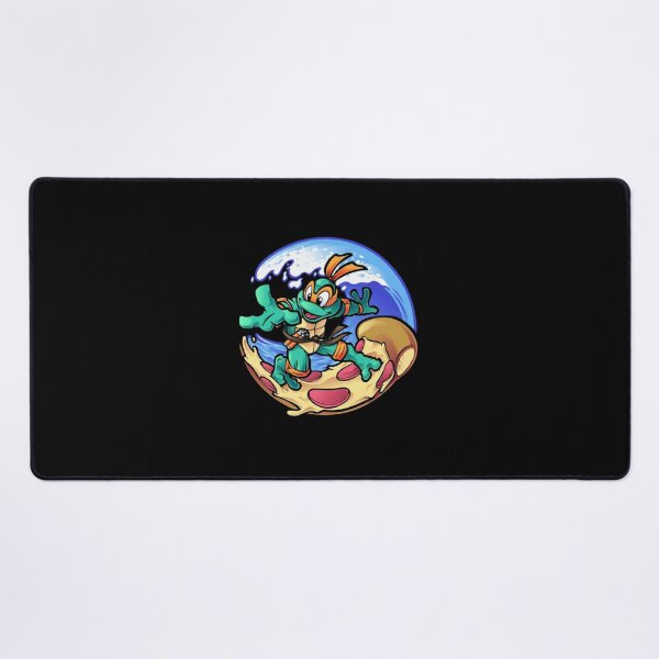 Item preview, Funny Cartoon Turtle Surfing On Pizza Wave Graphic designed and sold by DarleneBauch.