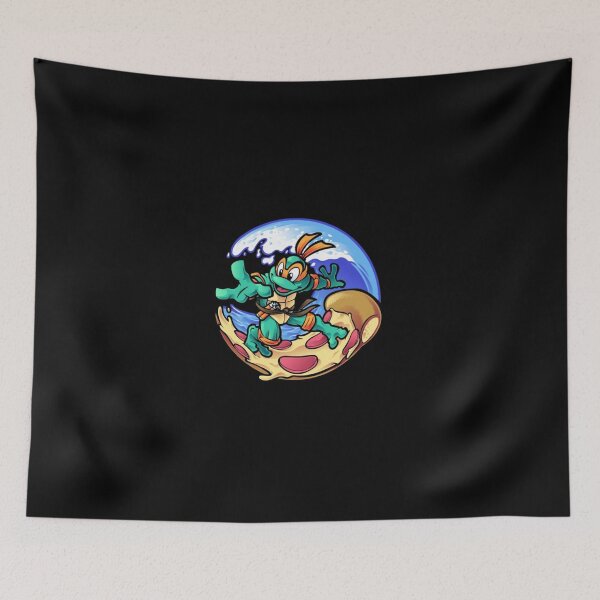 Item preview, Funny Cartoon Turtle Surfing On Pizza Wave Graphic designed and sold by DarleneBauch.