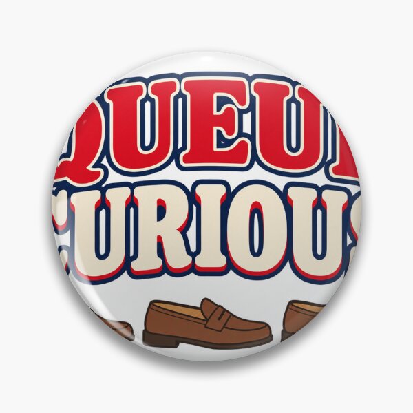 Item preview, Queue Curious Funny Typography Graphic designed and sold by S06PMarketing.