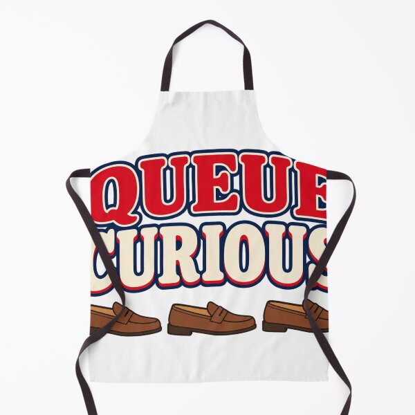 Item preview, Queue Curious Funny Typography Graphic designed and sold by S06PMarketing.