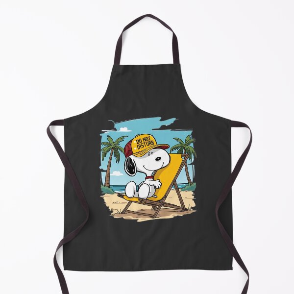 Item preview, Snoopy Relaxing on the Beach Summer Vacation Illustration designed and sold by clockneck.