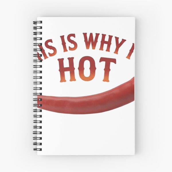Item preview, "This Is Why I'm Hot" Chili Pepper Spicy Food Pun designed and sold by LavIsInTheAir.