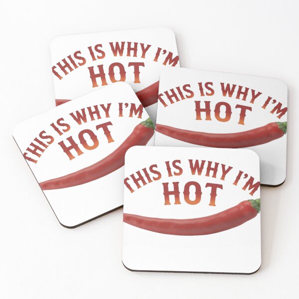 Item preview, "This Is Why I'm Hot" Chili Pepper Spicy Food Pun designed and sold by LavIsInTheAir.
