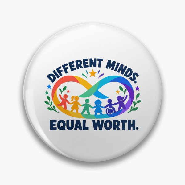 Item preview, Different Minds, Equal Worth – Autism Acceptance T-Shirt designed and sold by NinaCreator.