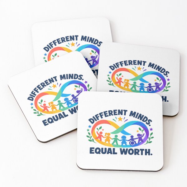 Item preview, Different Minds, Equal Worth – Autism Acceptance T-Shirt designed and sold by NinaCreator.