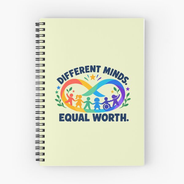 Item preview, Different Minds, Equal Worth – Autism Acceptance T-Shirt designed and sold by NinaCreator.