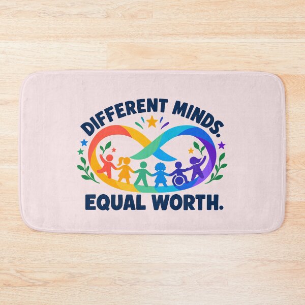 Item preview, Different Minds, Equal Worth – Autism Acceptance T-Shirt designed and sold by NinaCreator.