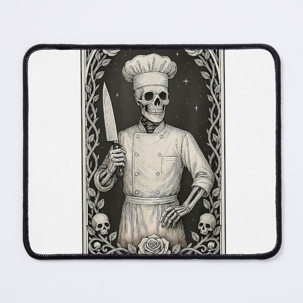 Item preview, The Chef Skeleton Tarot Card T-Shirt designed and sold by VibeCrafteria.