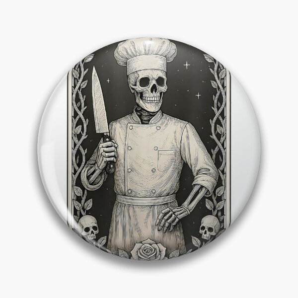 Item preview, The Chef Skeleton Tarot Card T-Shirt designed and sold by VibeCrafteria.