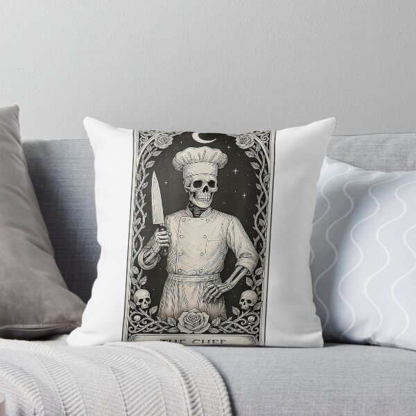 Item preview, The Chef Skeleton Tarot Card T-Shirt designed and sold by VibeCrafteria.