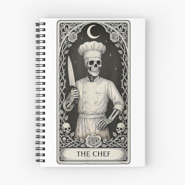 Item preview, The Chef Skeleton Tarot Card T-Shirt designed and sold by VibeCrafteria.