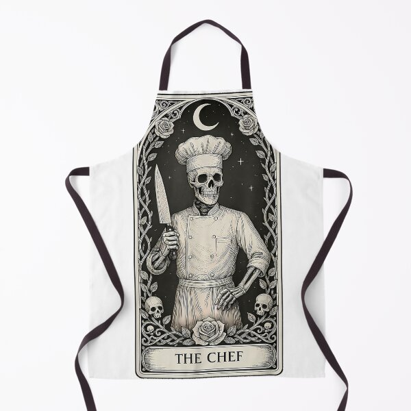 Item preview, The Chef Skeleton Tarot Card T-Shirt designed and sold by VibeCrafteria.