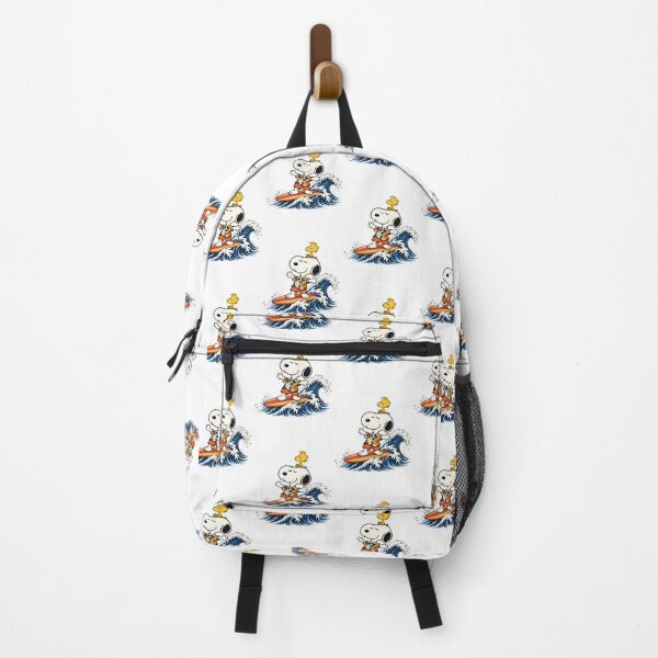Item preview, Snoopy Surfing on a Tropical Hawaiian Beach Illustration designed and sold by clockneck.