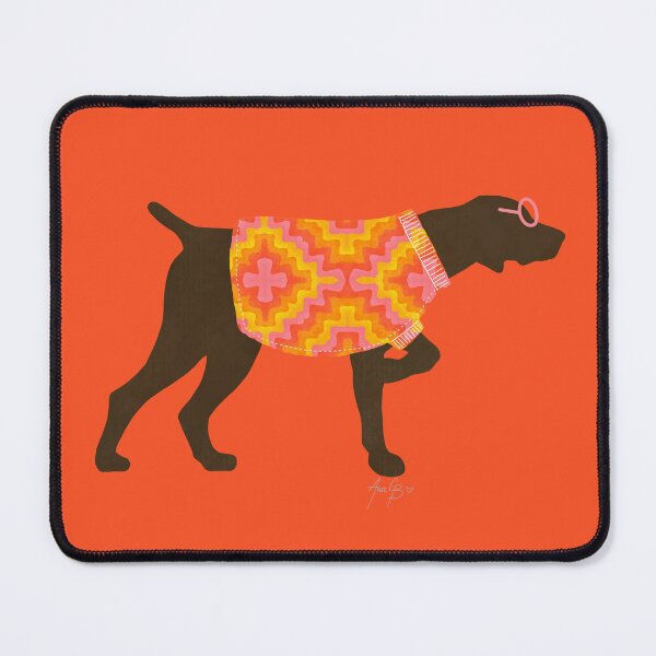 Item preview, Pointer dog with pattern sweater orange designed and sold by Ana Gorozpe.