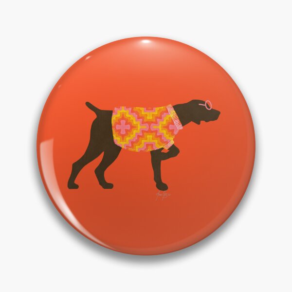 Item preview, Pointer dog with pattern sweater orange designed and sold by Ana Gorozpe.