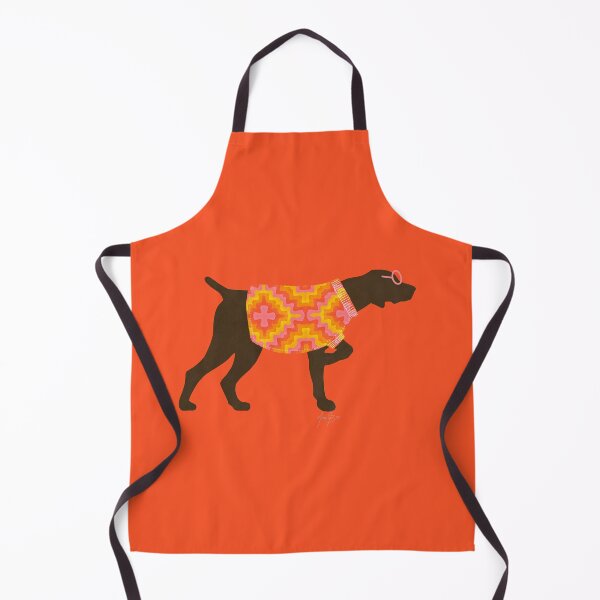 Item preview, Pointer dog with pattern sweater orange designed and sold by Ana Gorozpe.