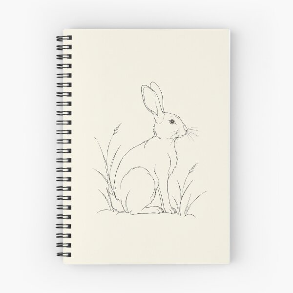 Item preview, Rabbit in Grass | Minimalist Continuous Line Art Print designed and sold by Zaramodo.