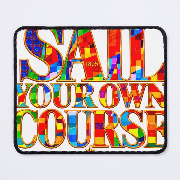 Item preview, Sail Your Own Course – Colorful Nautical Art designed and sold by Rossi Fine Art Gallery.
