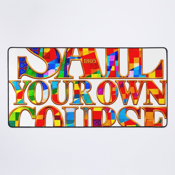 Item preview, Sail Your Own Course – Colorful Nautical Art designed and sold by Rossi Fine Art Gallery.