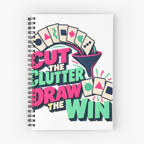 Item preview, Cut the Clutter Draw the Win designed and sold by aihrgdesign.