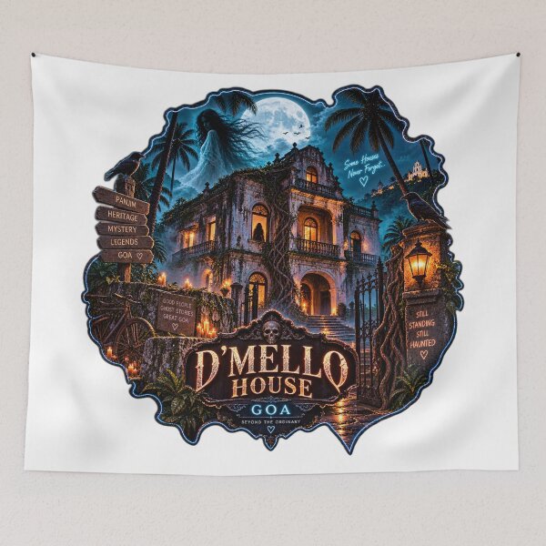 Item preview, D'Mello House Goa • Still Standing Still Haunted • Beyond the Ordinary designed and sold by Goanheartprints.
