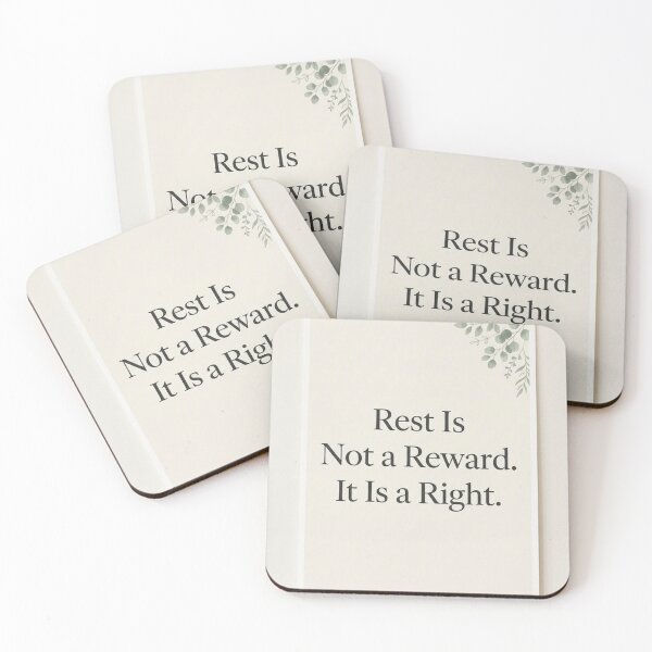 Item preview, Rest Is Not a Reward It Is a Right | Mindfulness Quote Print designed and sold by Zaramodo.
