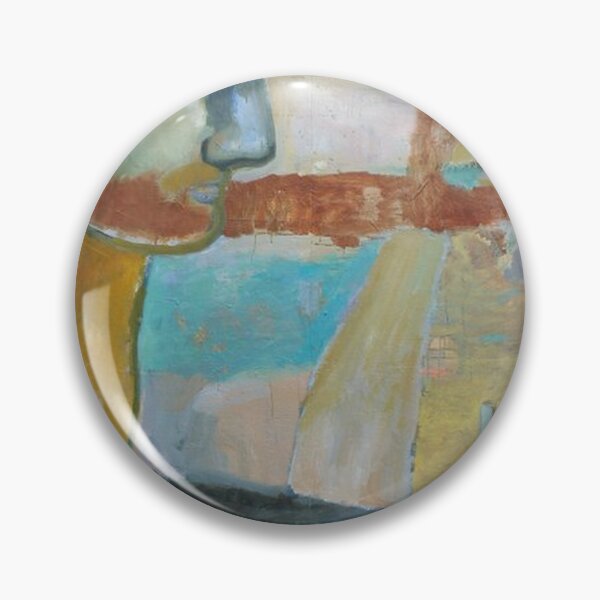 Item preview, Conceptual Profile Abstract Landscape Oil Painting designed and sold by AtelierFemme.