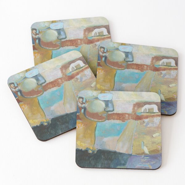 Item preview, Conceptual Profile Abstract Landscape Oil Painting designed and sold by AtelierFemme.