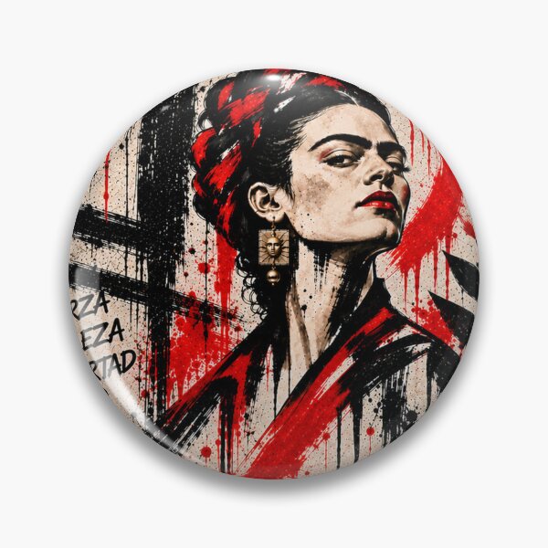 Item preview, Frida Inspired Rebel Graffiti Portrait designed and sold by Qenlo.