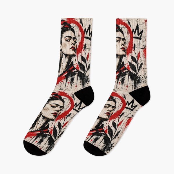 Item preview, Frida Inspired Rebel Graffiti Portrait designed and sold by Qenlo.