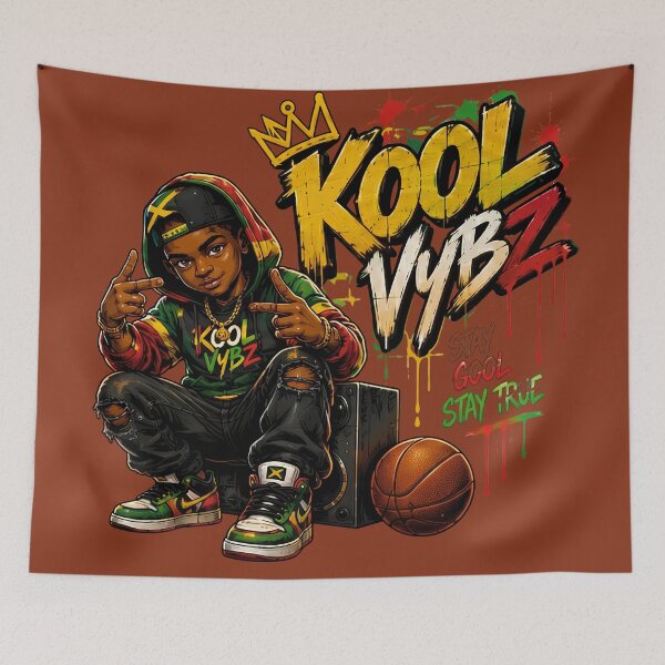 Item preview, Kool Vybz - Stay Cool Stay True Jamaican Street Art Urban Youth Lifestyle designed and sold by digitalbob60.
