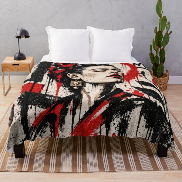 Item preview, Frida Inspired Rebel Graffiti Portrait designed and sold by Qenlo.