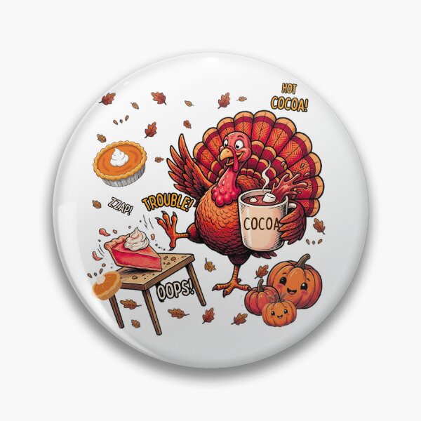 Item preview, Funny Thanksgiving turkey, naughty fall comic designed and sold by VibranPalette.