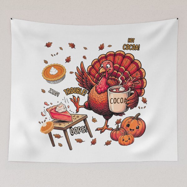 Item preview, Funny Thanksgiving turkey, naughty fall comic designed and sold by VibranPalette.