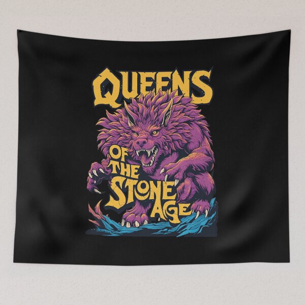 Item preview, Queens of the Stone Age Werewolf Rock Art designed and sold by EMRYOBERTSON.