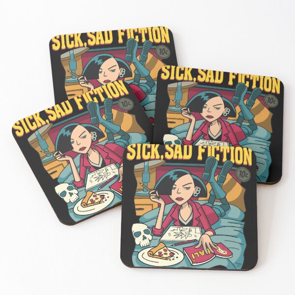 Item preview, Sick, Sad Fiction Cartoon Character  designed and sold by EMRYOBERTSON.