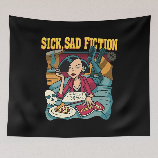 Item preview, Sick, Sad Fiction Cartoon Character  designed and sold by EMRYOBERTSON.