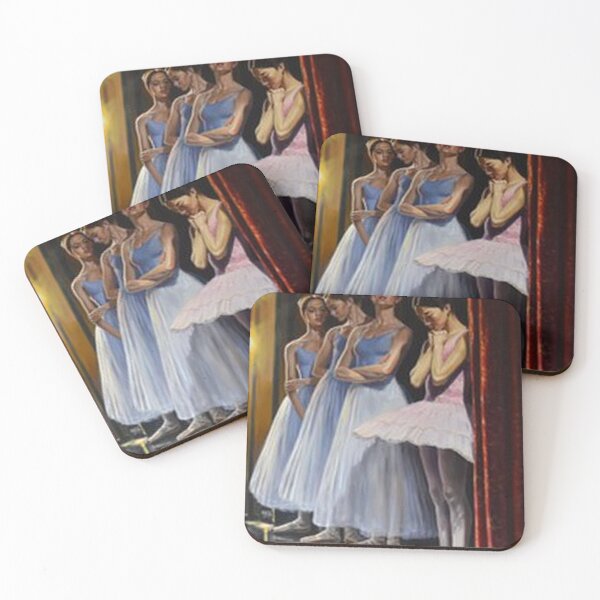Item preview, Backstage Ballerinas Classical Dance Oil Painting designed and sold by AtelierFemme.