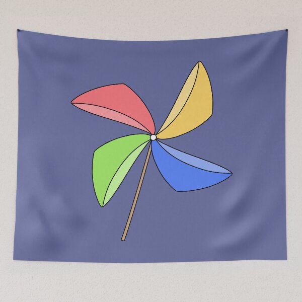 Item preview, Colorful Pinwheel – Cute Rainbow Windmill Toy designed and sold by ubborn.